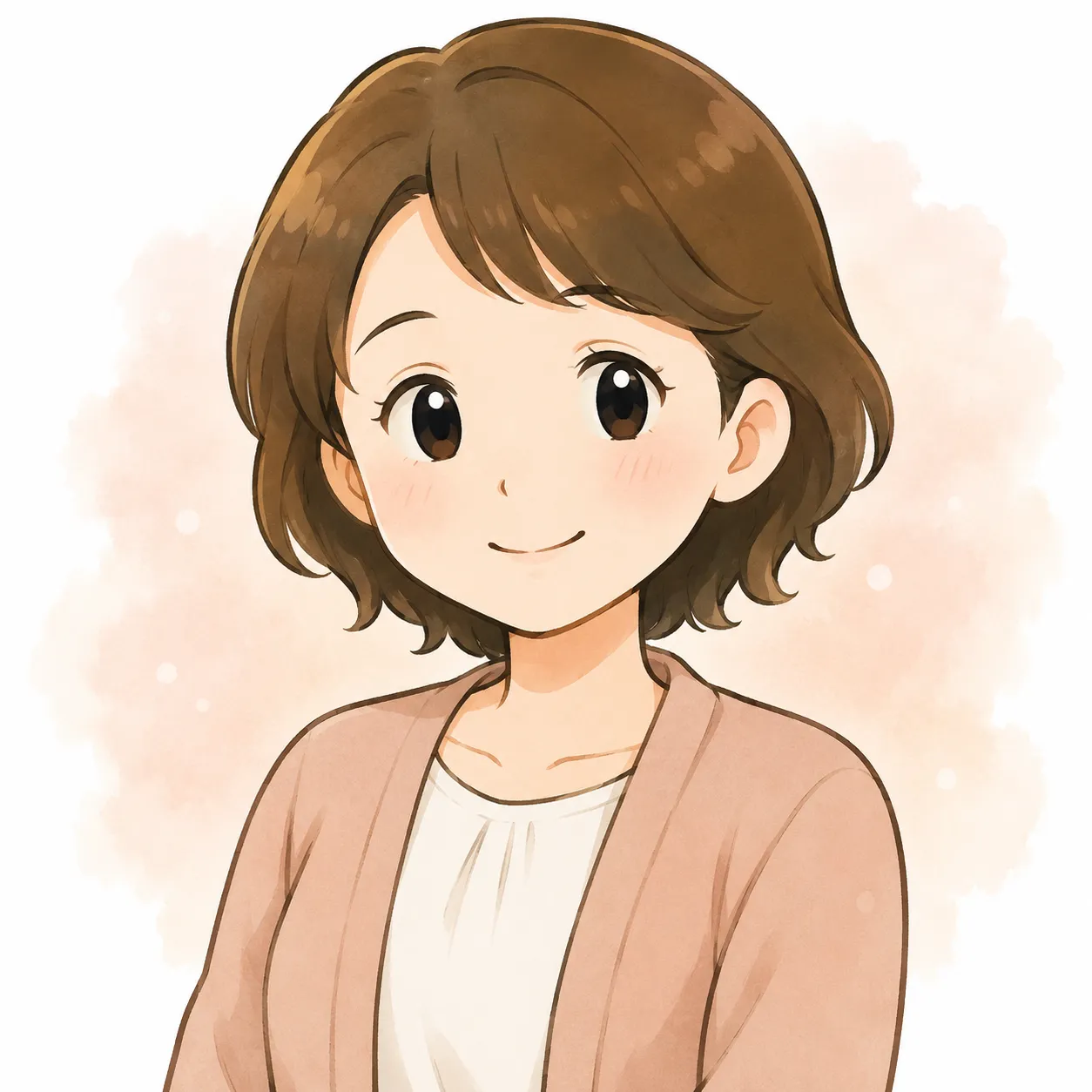 来院された方の似顔絵イラスト